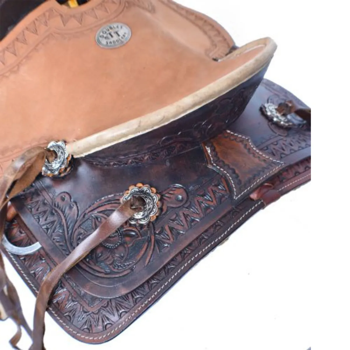 10" DOUBLE T  PONY HARD SEAT ROPER STYLE SADDLE