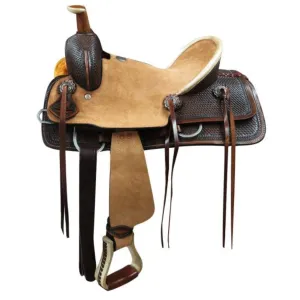 12" 13" DOUBLE T  YOUTH HARD SEAT ROPER STYLE SADDLE