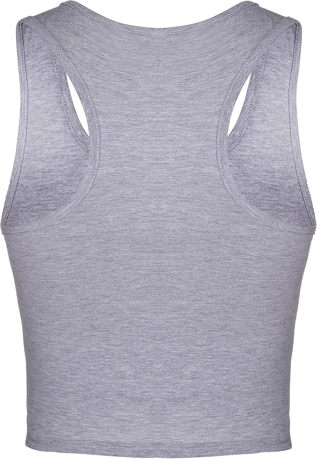3 Pieces Crop Tops for Women, Workout Tops Basic Cropped Tank Tops Sleeveless Racerback Sports Gym Crop Tank for Teen Girls