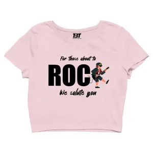 AC/DC Crop Top - For Those About To Rock