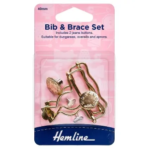 Bib & Brace Set - Gold