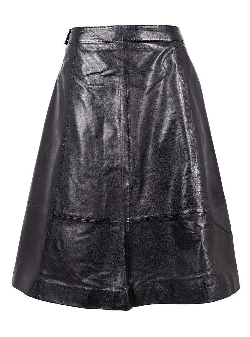 Black Leather Skirt