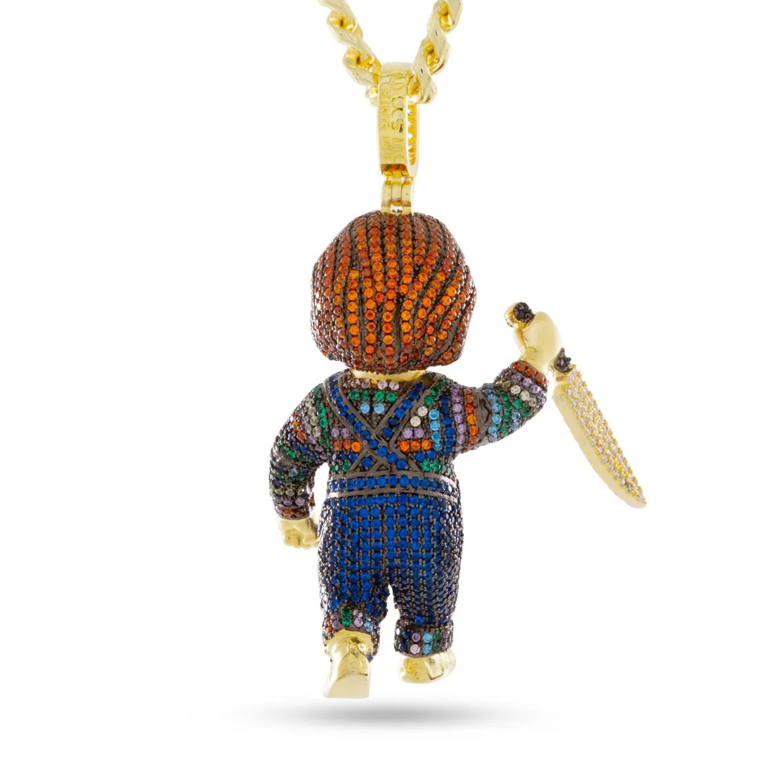 Chucky x King Ice - Evil Chucky Doll Necklace