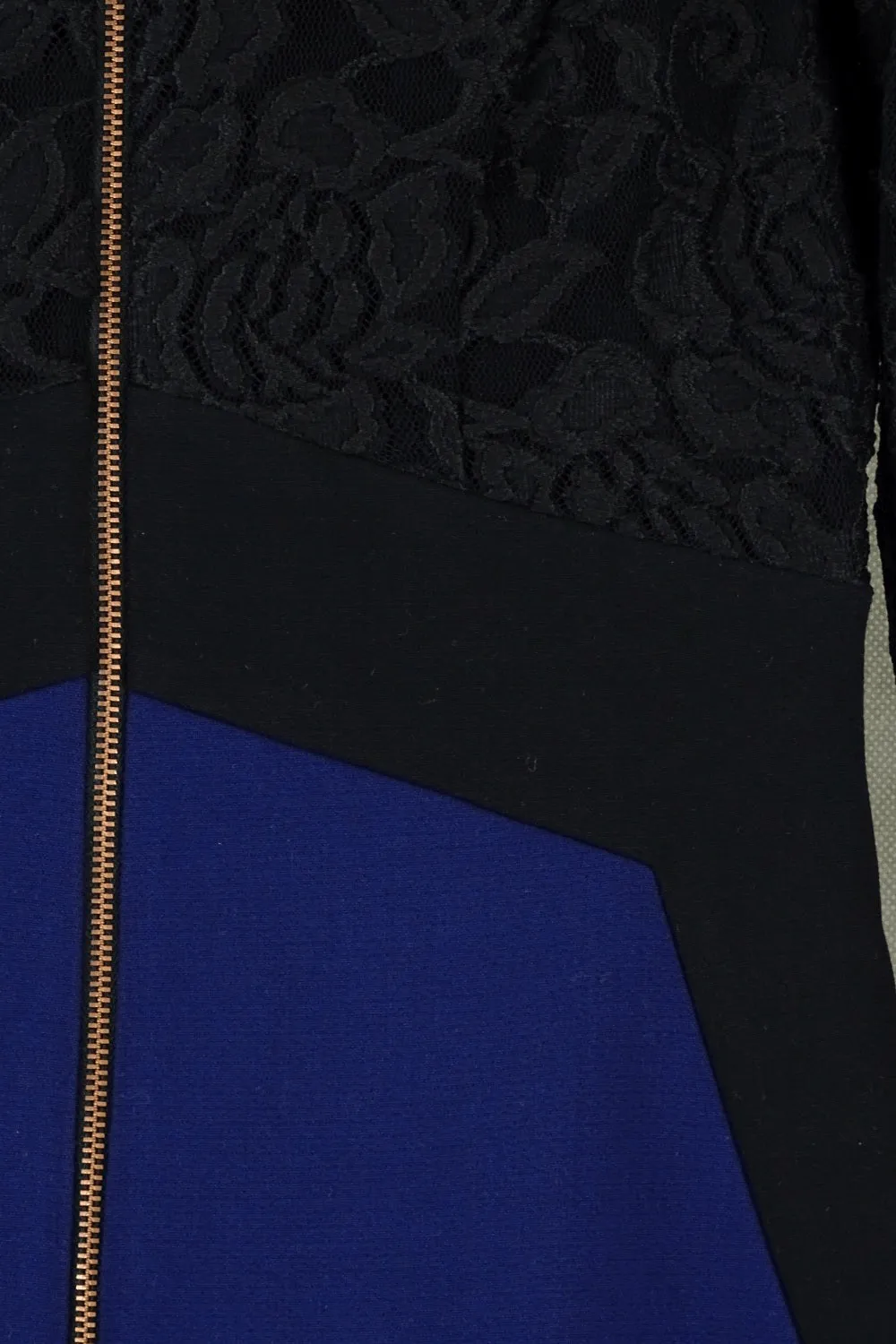 Cue Black Lace And Blue Dress 8