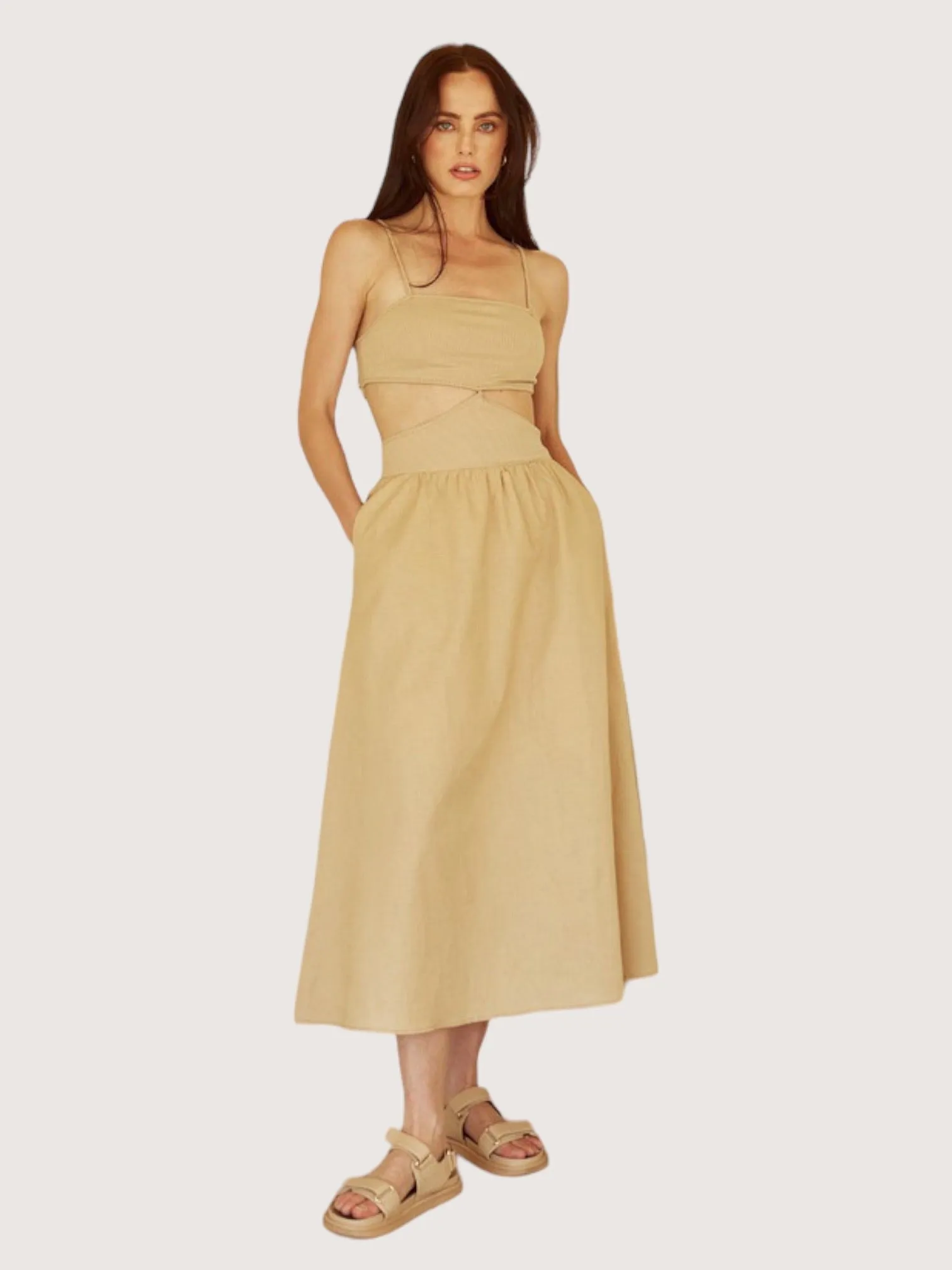 Cut Out Midi Dress