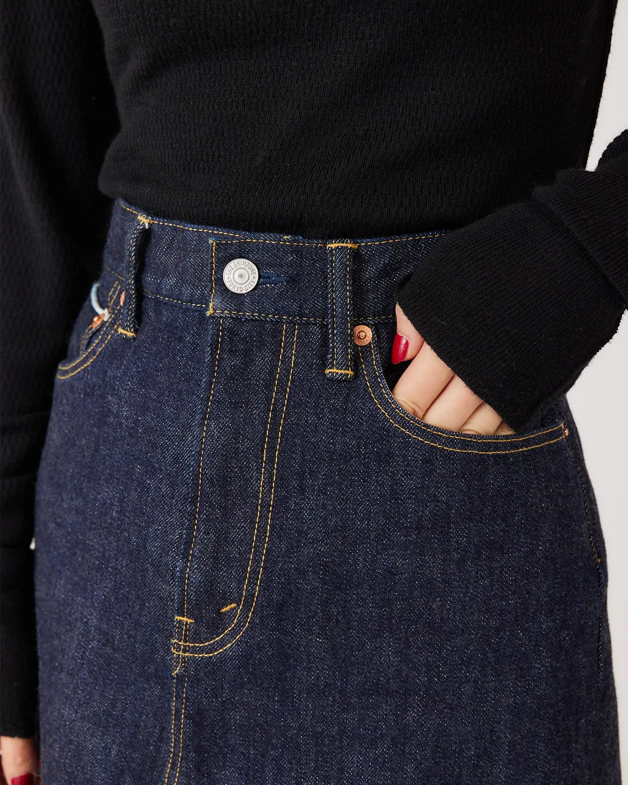 DENIM MINI SKIRT