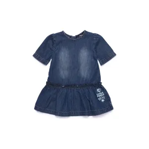 Diesel Babies Blue Denim Frilly Dress