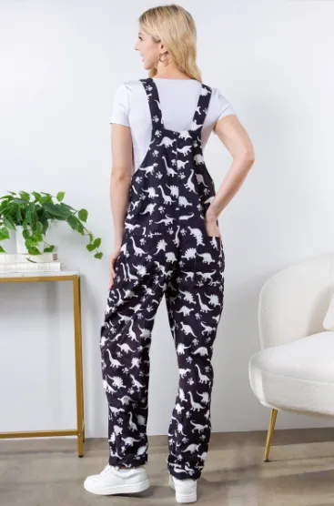 Dinosaur Print Overalls