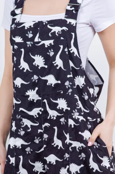 Dinosaur Print Overalls