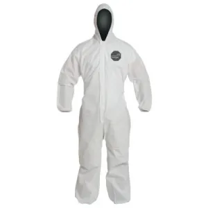 DuPont™ Proshield 10 Coveralls White with Attached Hood, White, Medium, PB127SW-MD