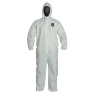DuPont™ ProShield NexGen Coveralls with Attached Hood, White, Medium, NG127S-NP-M