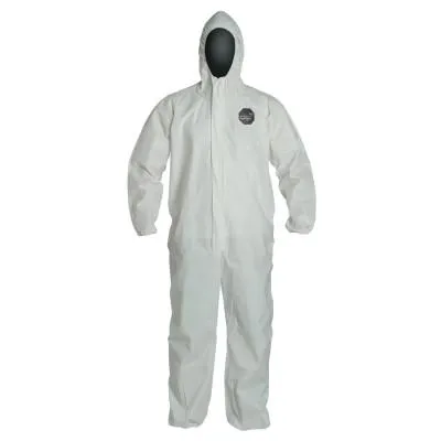 DuPont™ ProShield NexGen Coveralls with Attached Hood, White, Medium, NG127S-NP-M