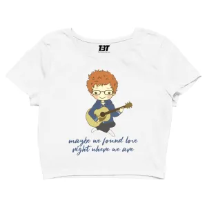 Ed Sheeran Crop Top - Thinking Out Loud