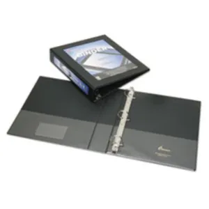 FRAMED SLANT-D RING VIEW BINDER, 1 1-2", BLACK (10 PACK)