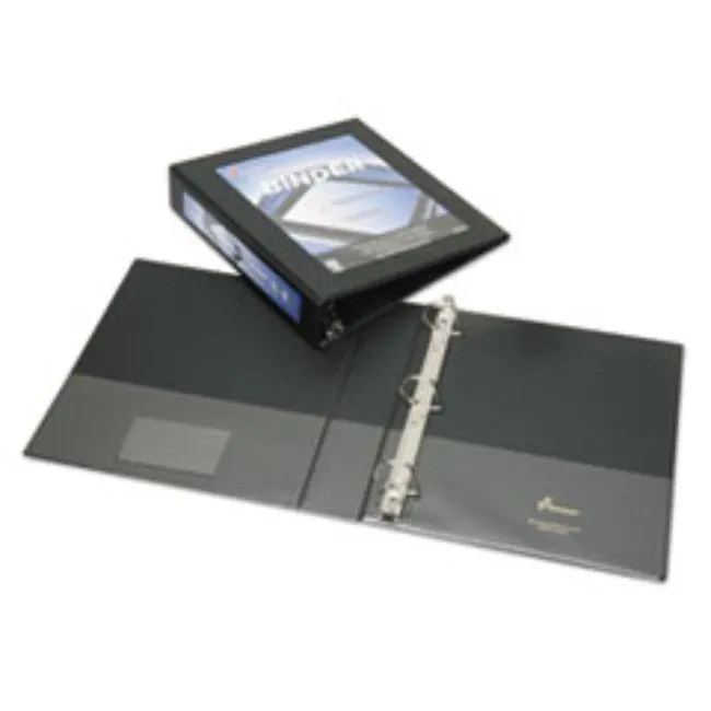 FRAMED SLANT-D RING VIEW BINDER, 1 1-2", BLACK (10 PACK)