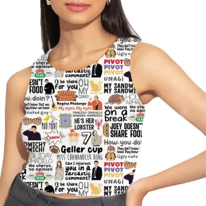 Friends AOP Crop Tank