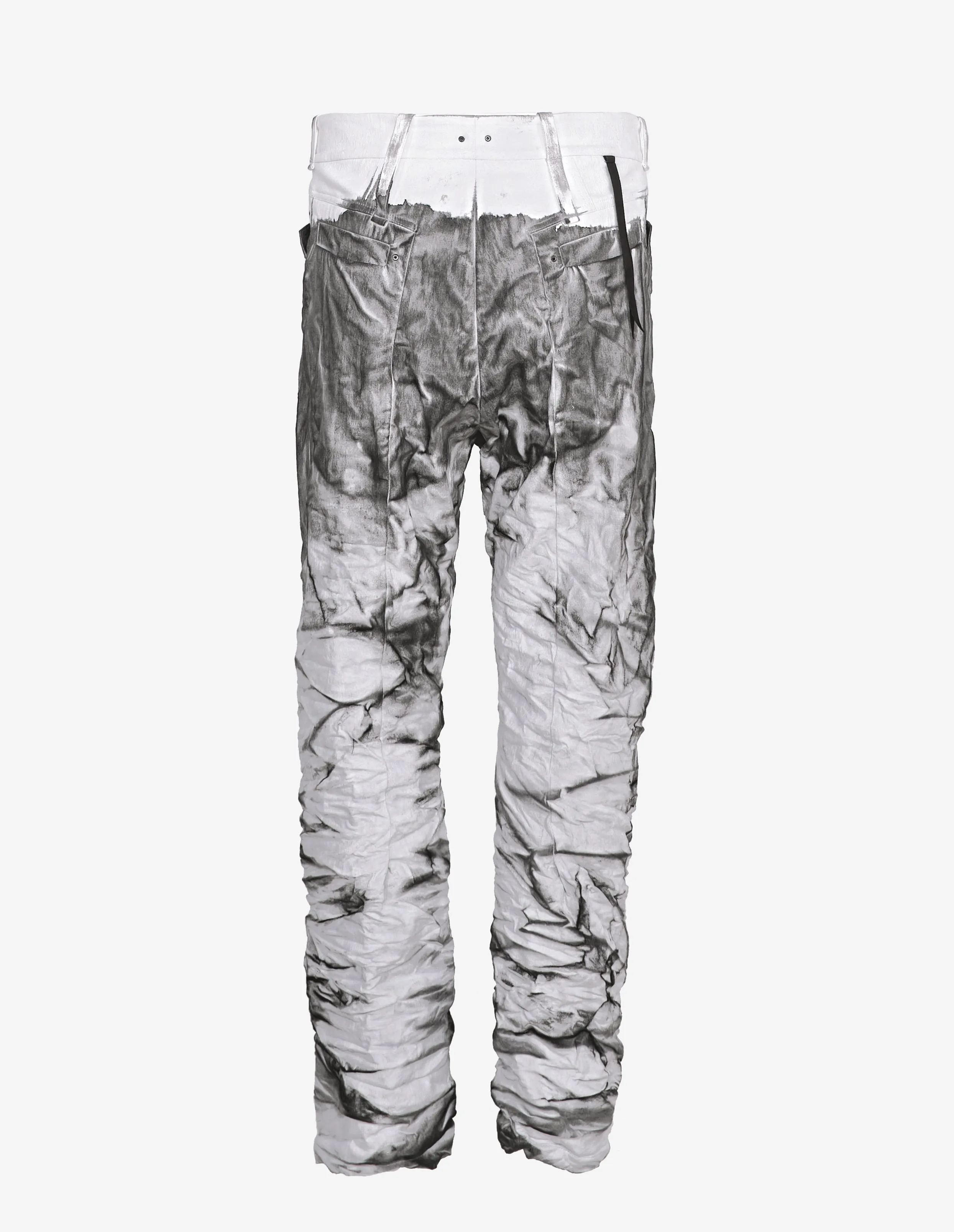 Hand-painted Crinkled Denim Pants