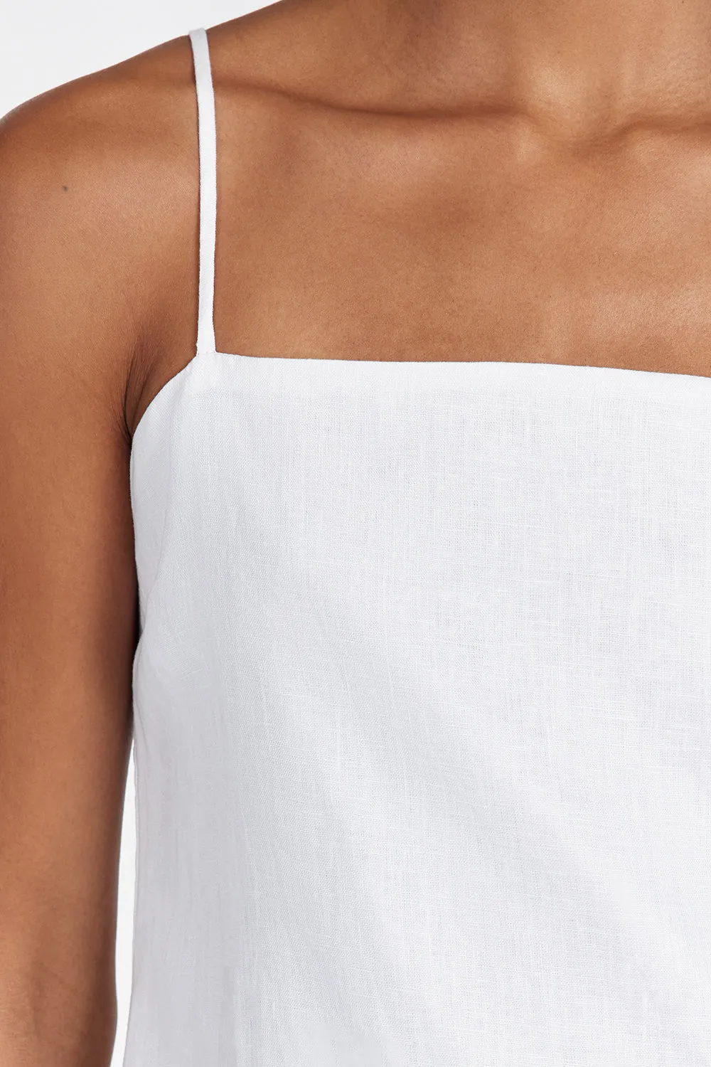 JEM WHITE LINEN MAXI DRESS