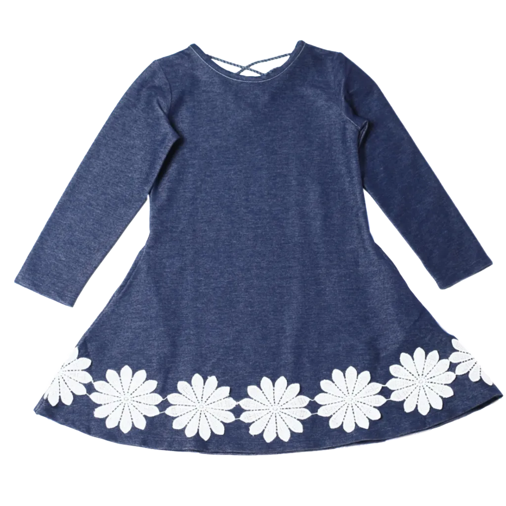 Jennie Lee Dress Denim Lace