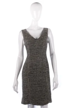 Jigsaw Linen Sleeveless Dress Grey Size 12