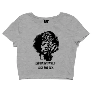 Jimi Hendrix Crop Top - Kiss The Sky