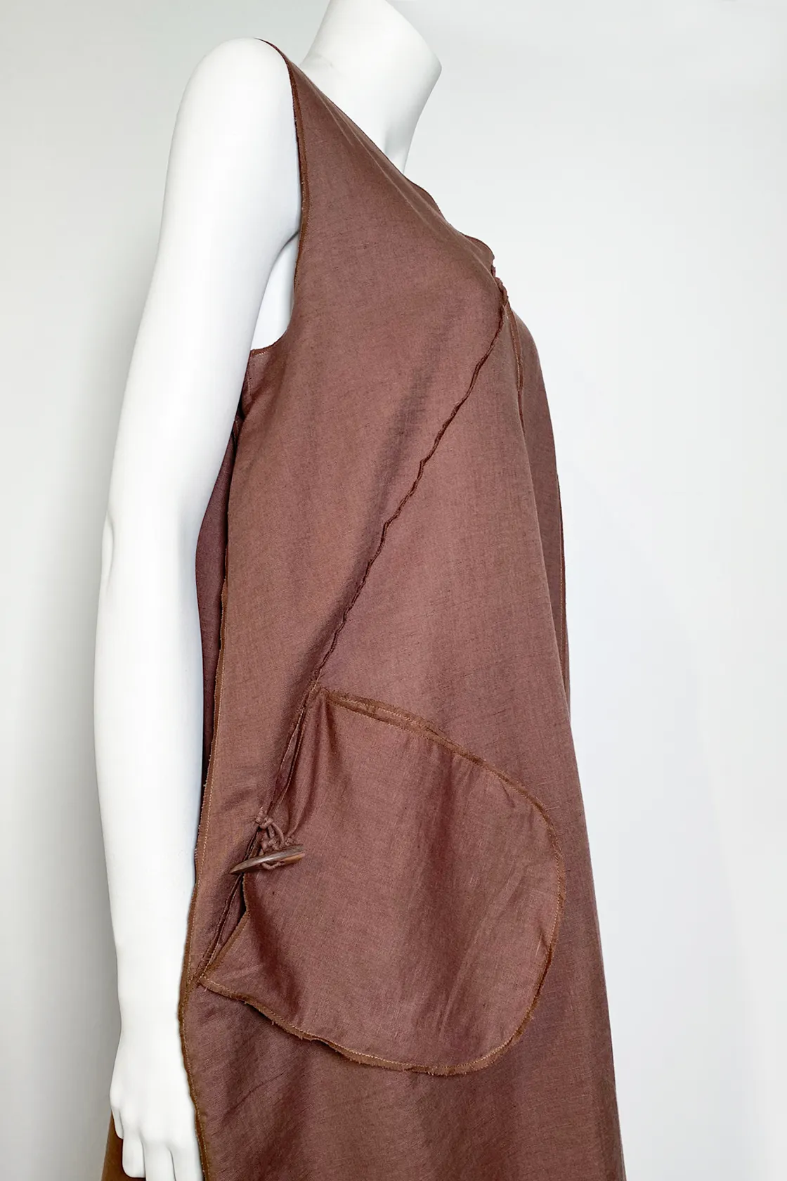 Kate Dress in Chestnut Limon