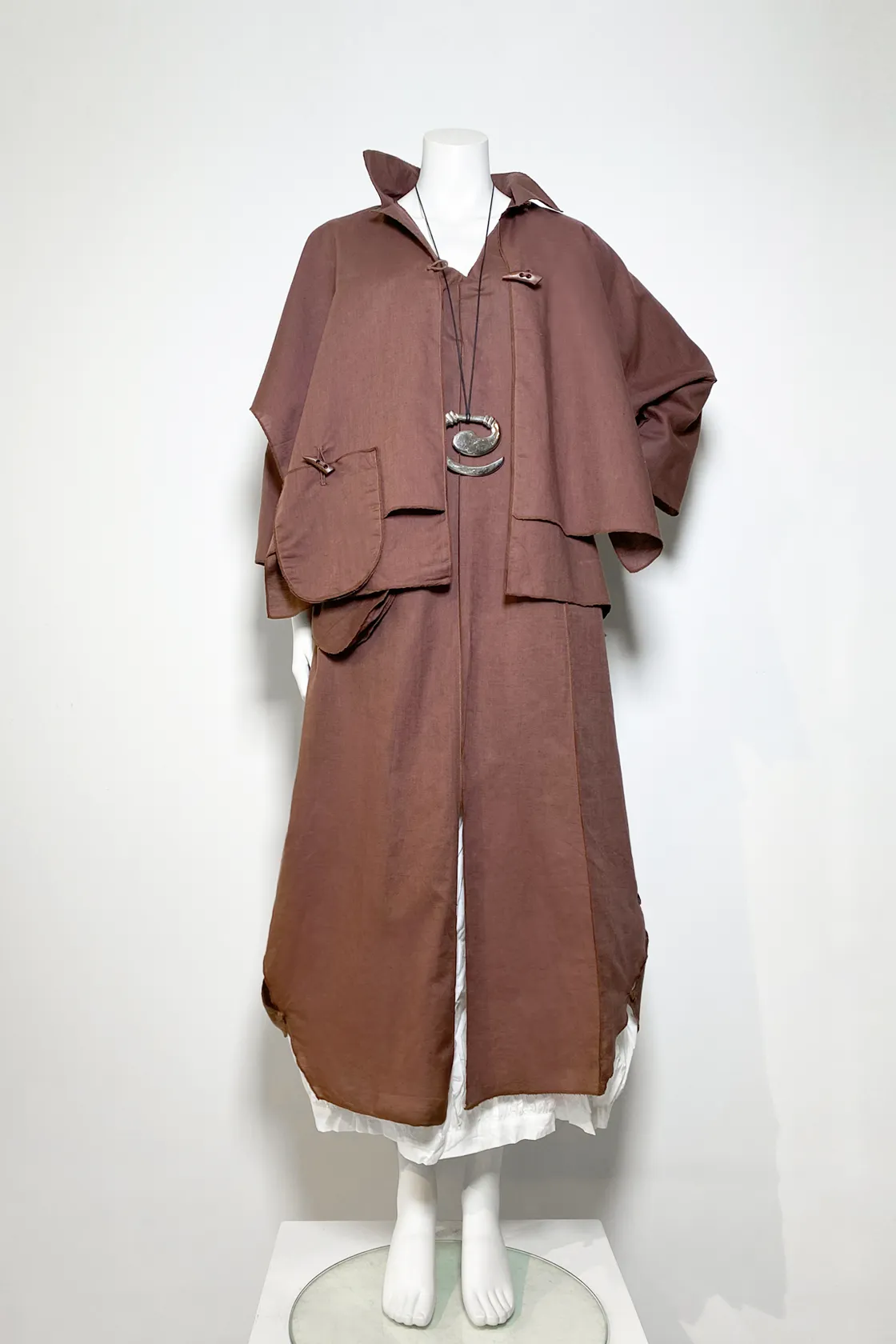 Kate Dress in Chestnut Limon