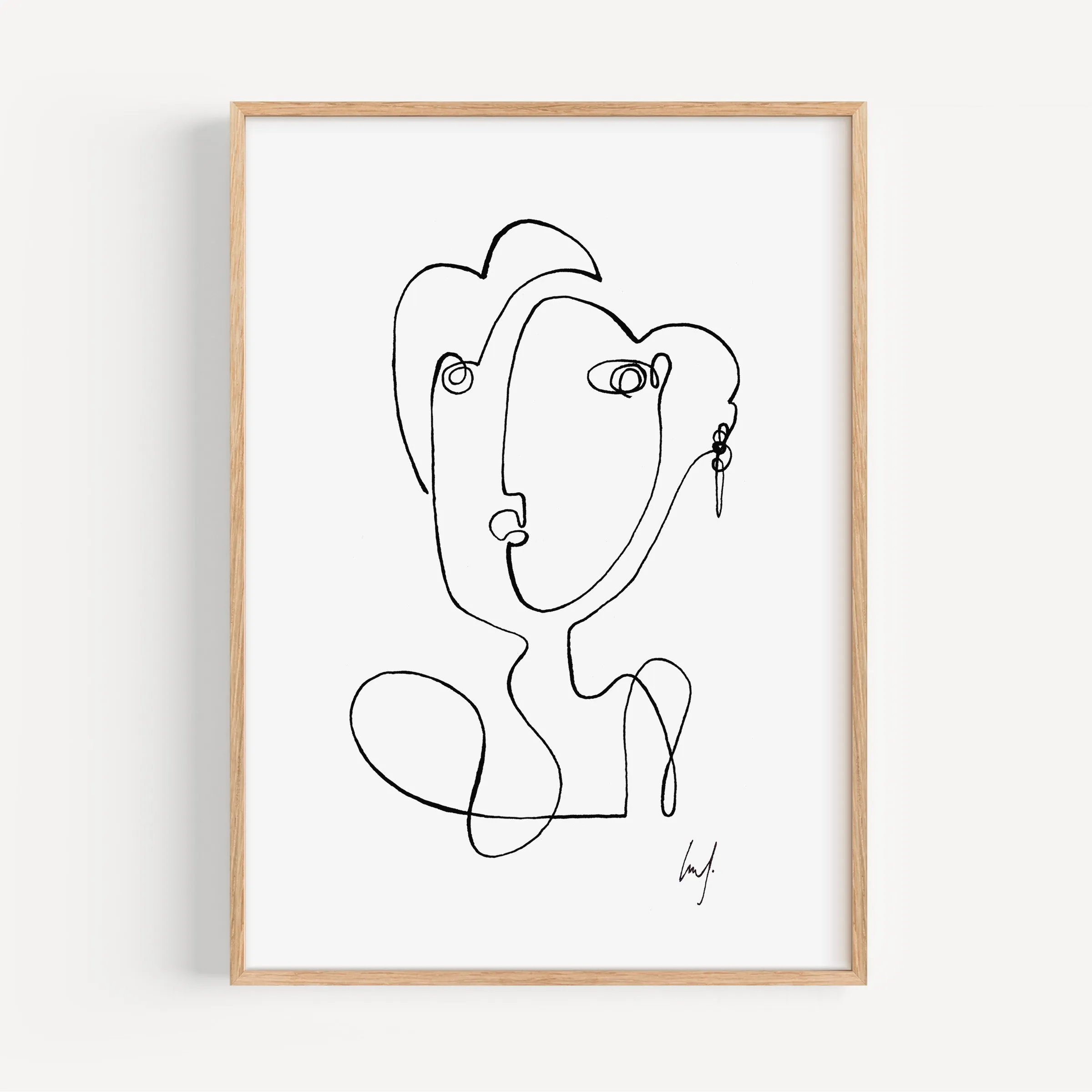 Kunstdruck - Art Line | Gentlewoman
