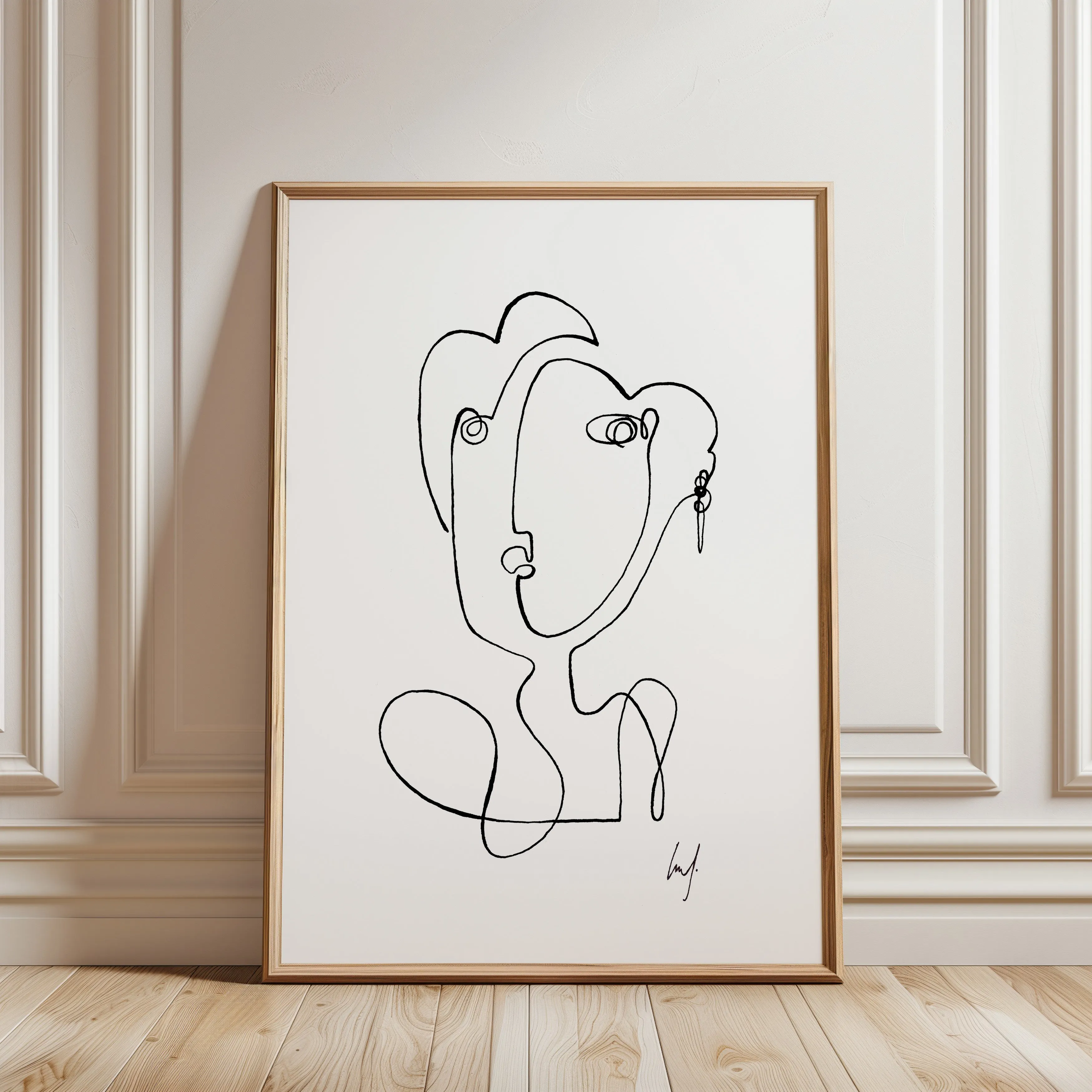 Kunstdruck - Art Line | Gentlewoman