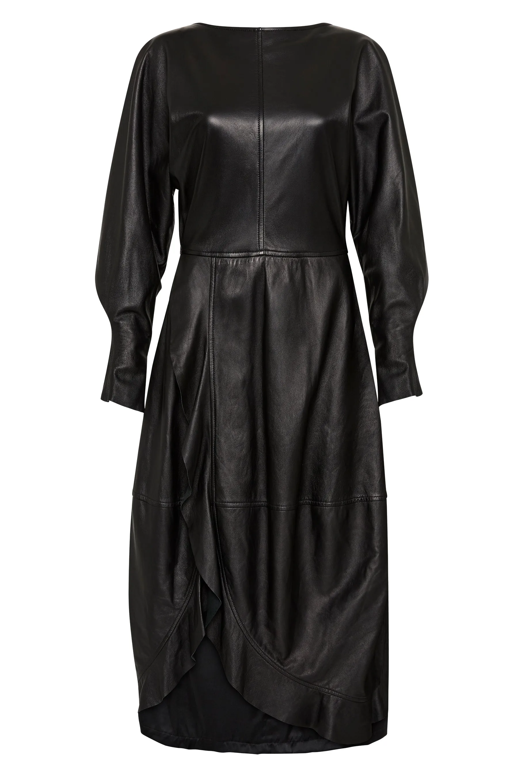 leather waisted dress