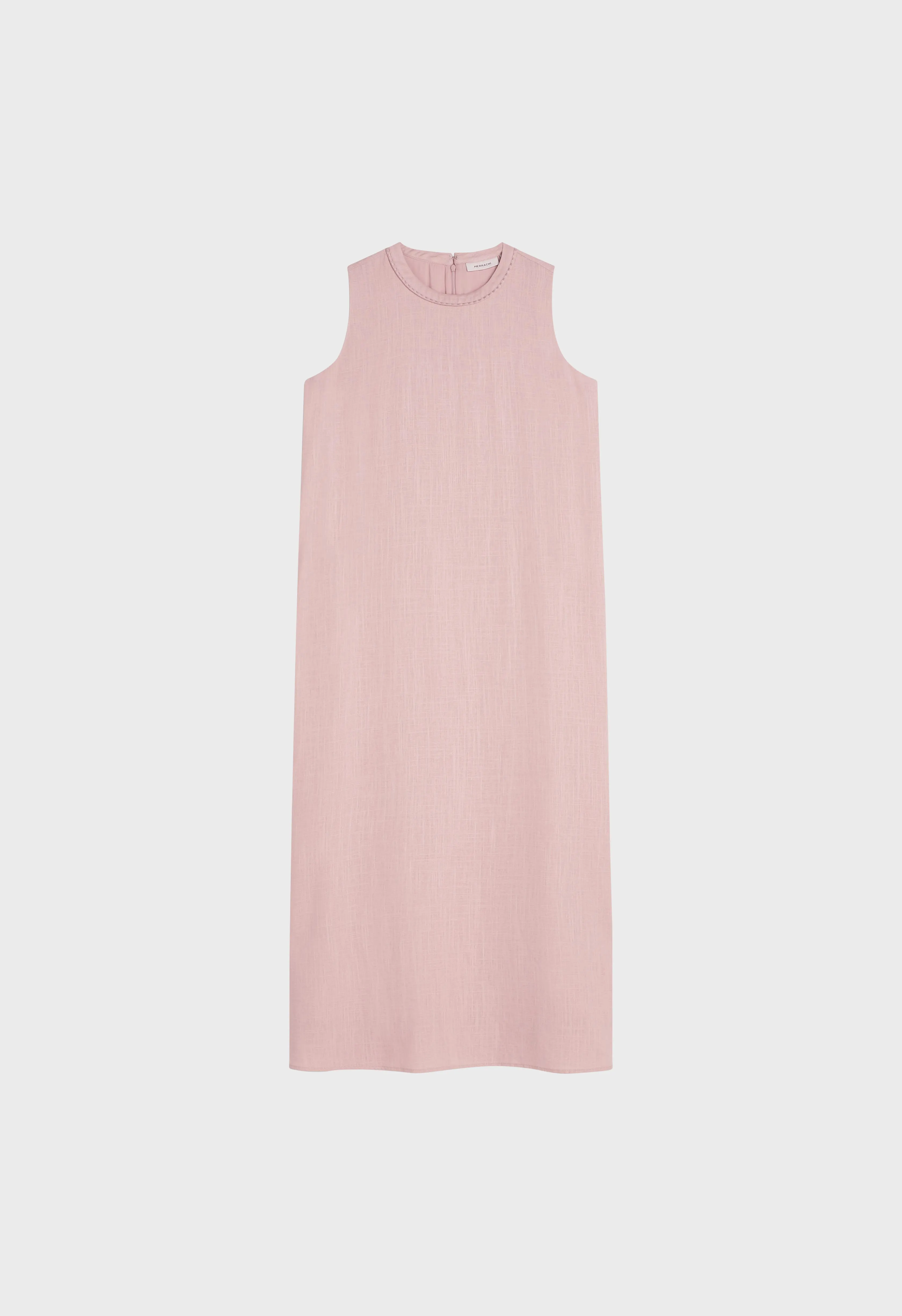 Linen Sleeveless Dress | Rose Dust