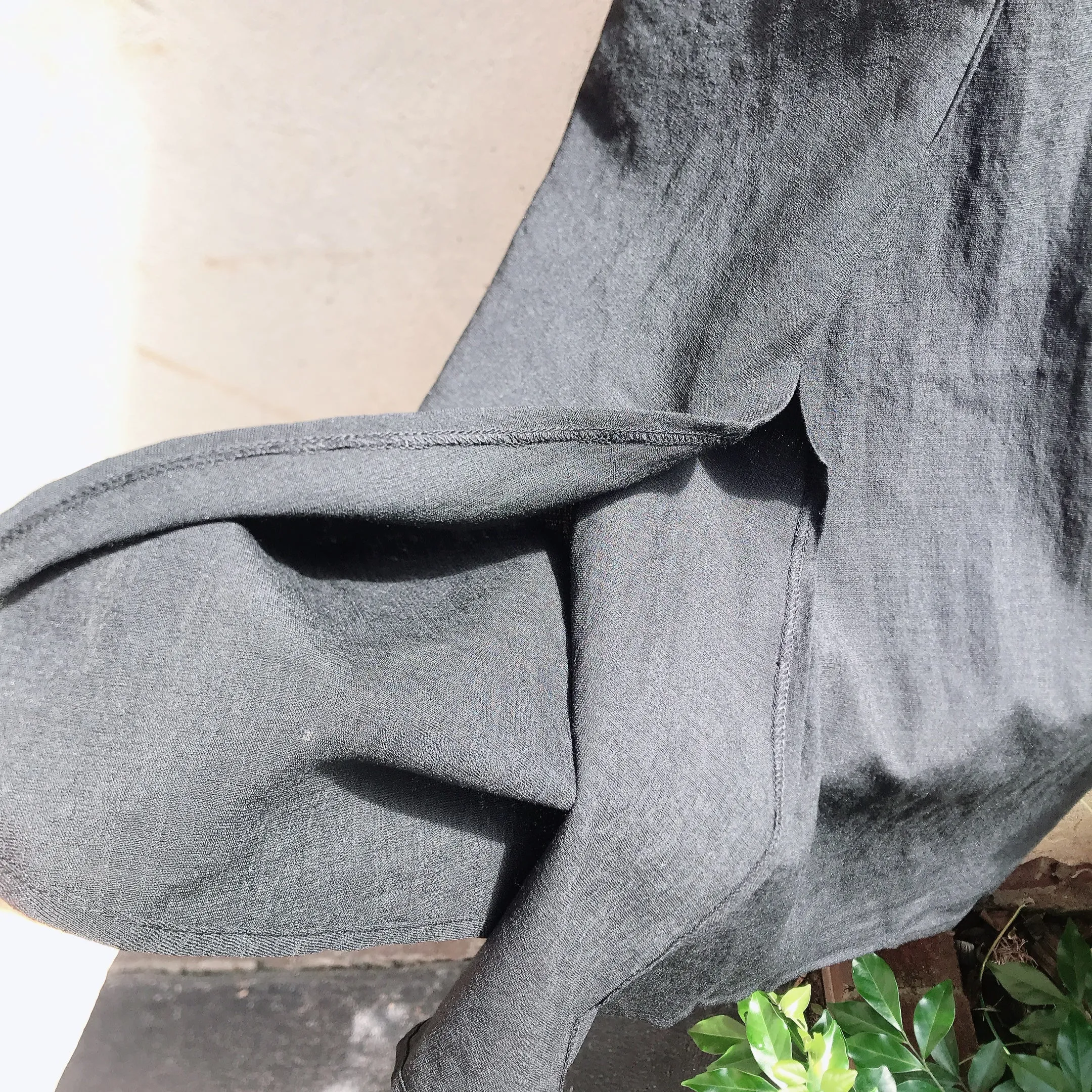 Long Sleeveless Linen Dress