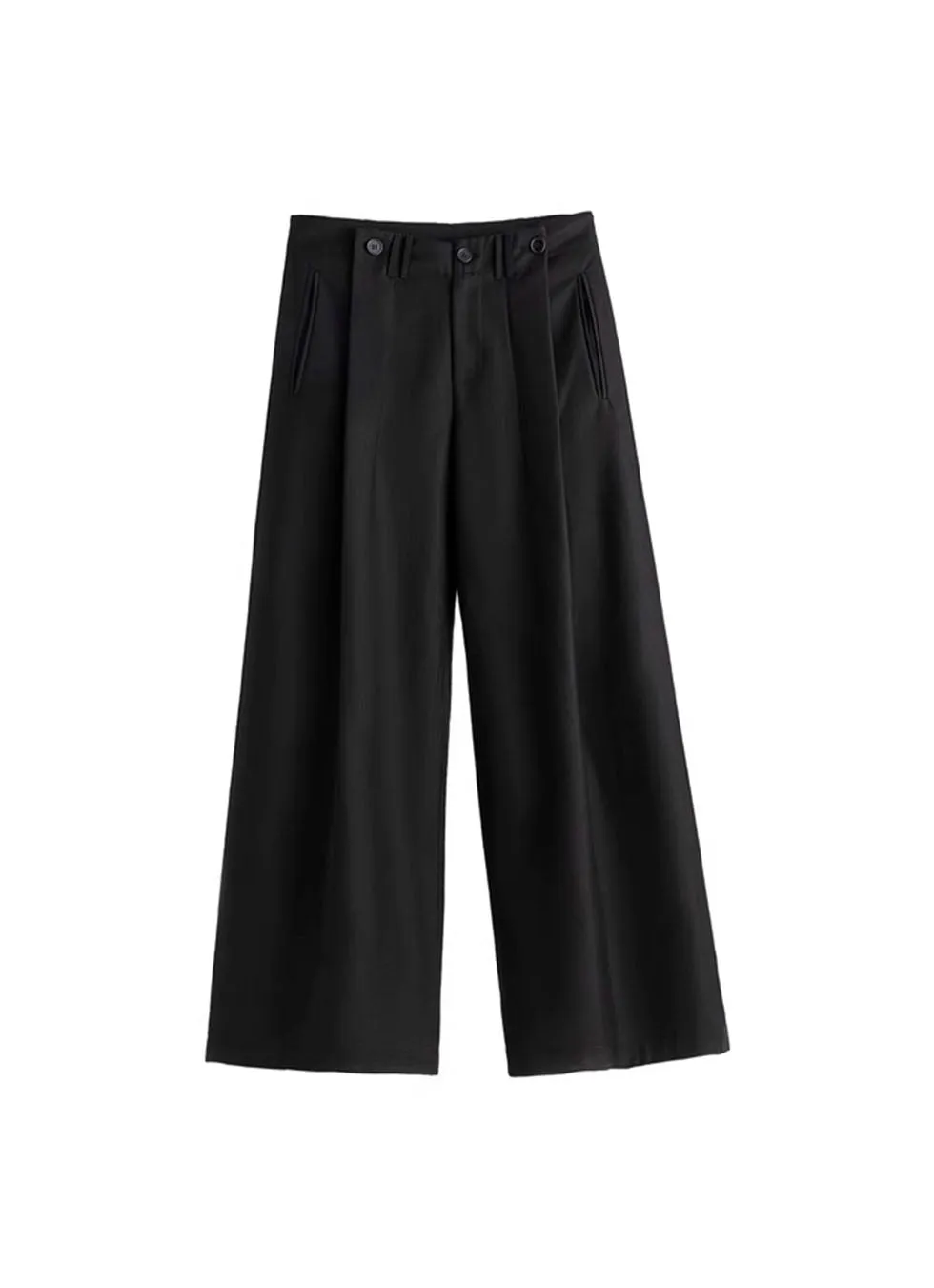 Loose Wide Leg Pleated Pants