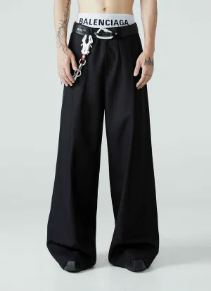 Loose Wide Leg Pleated Pants