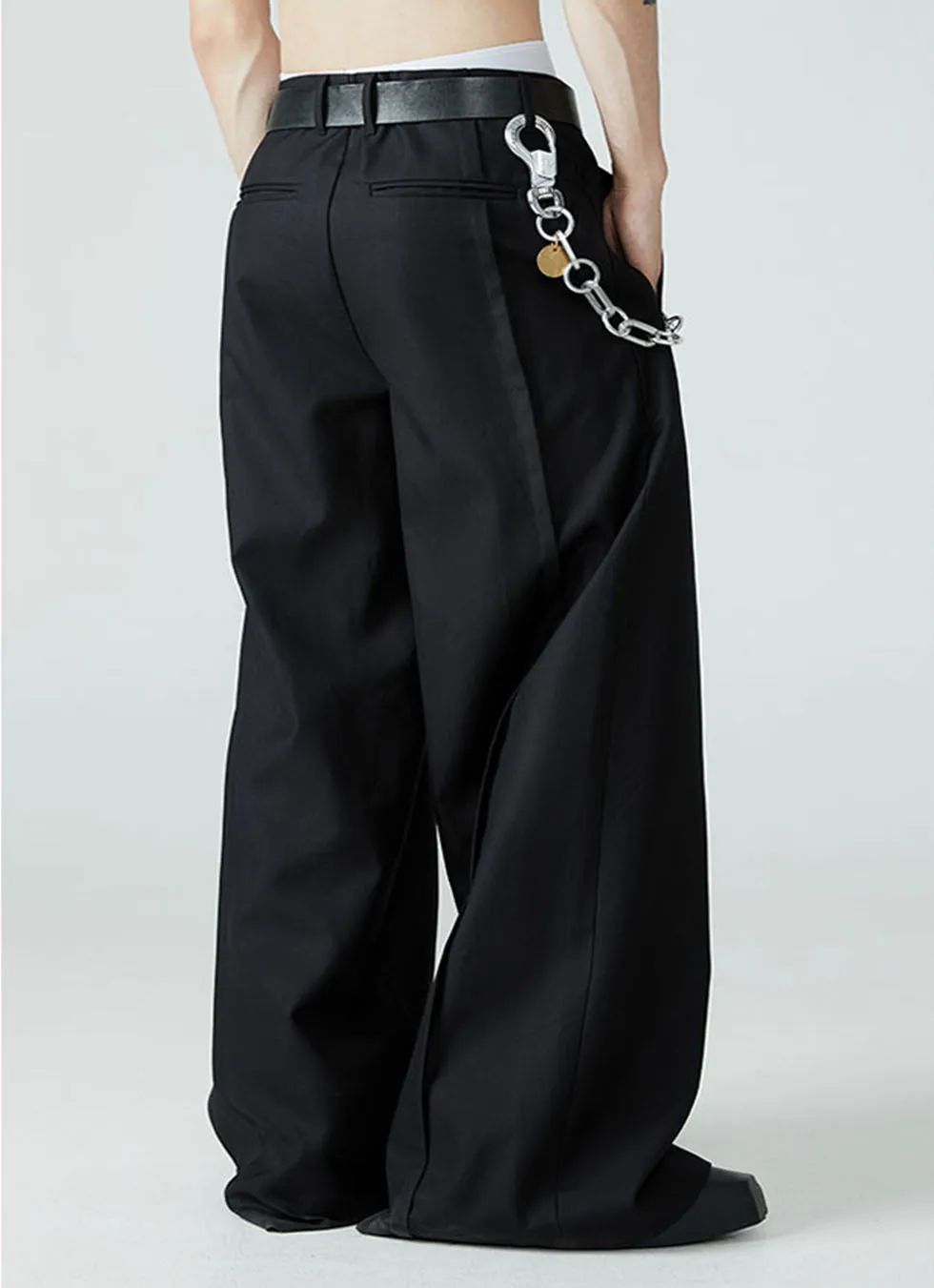 Loose Wide Leg Pleated Pants