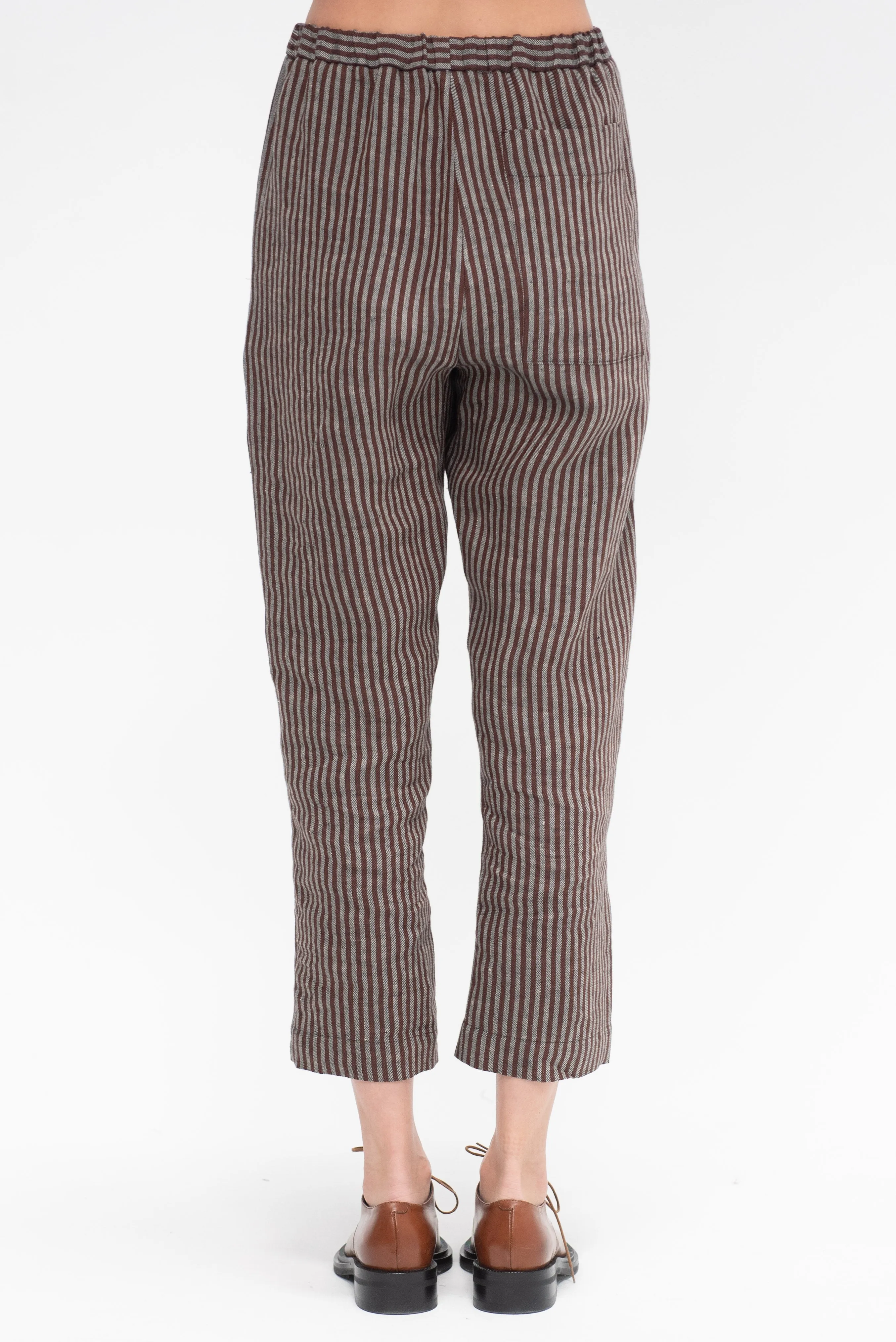 Lyla Pants, Brown Stripe