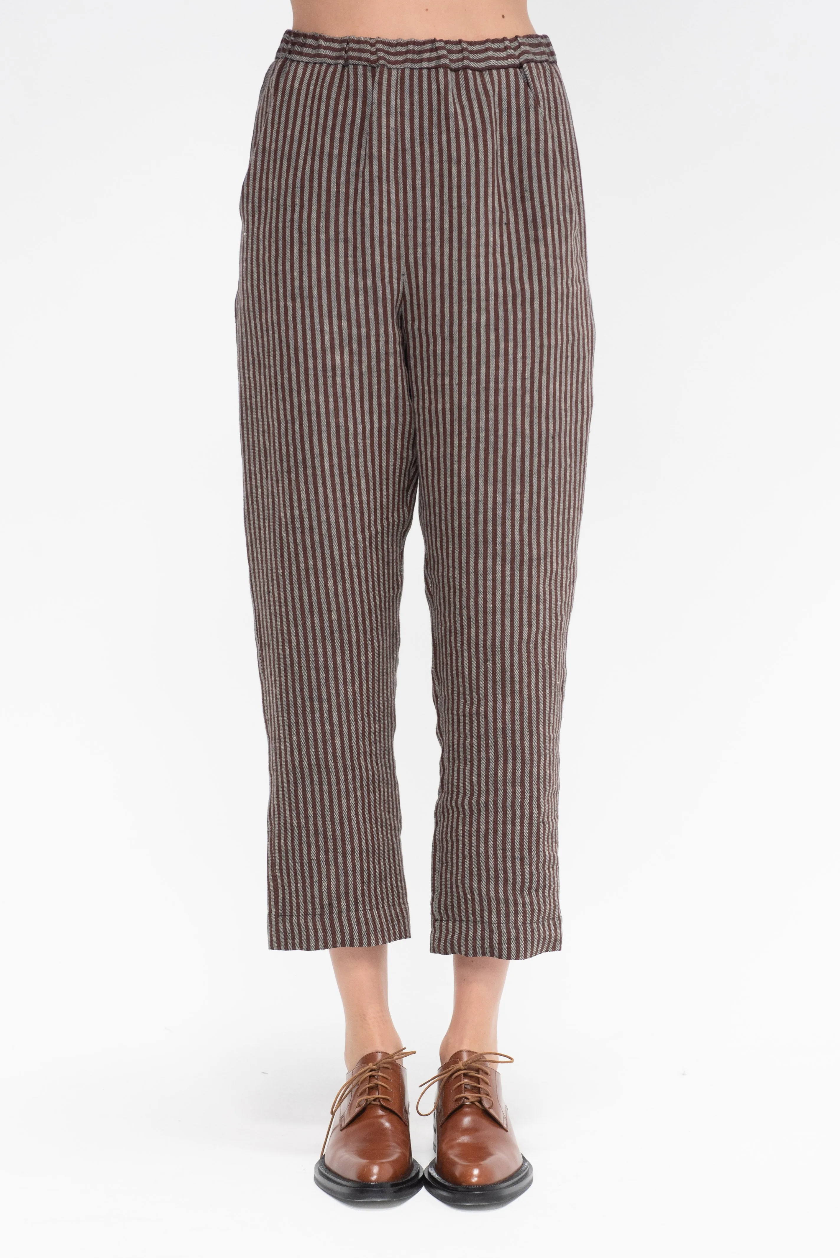Lyla Pants, Brown Stripe