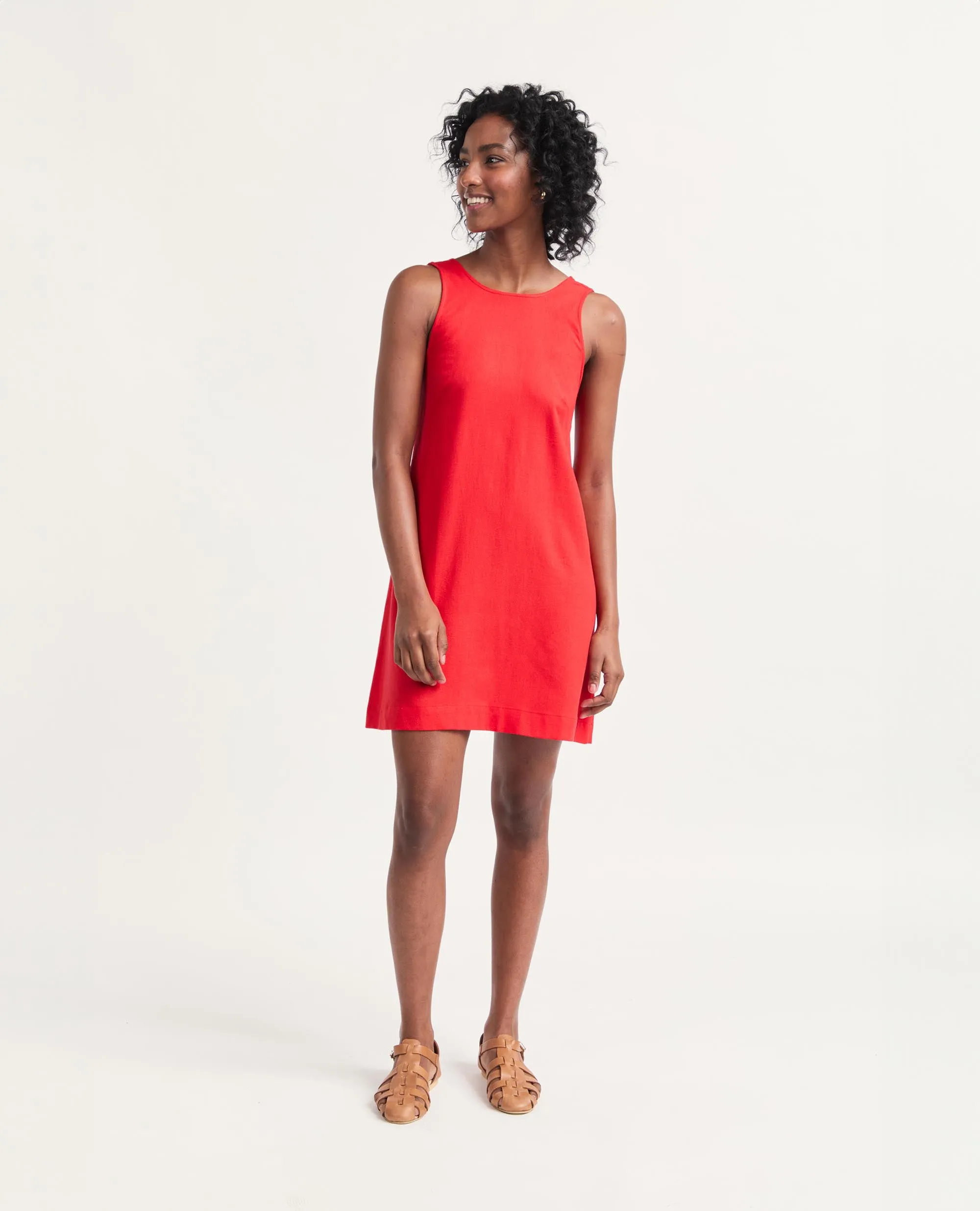 Mini | Sleeveless Open Back A-Line Dress