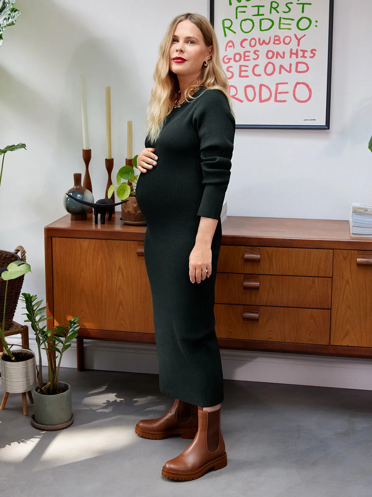 Monica Ribbed Knit Dress