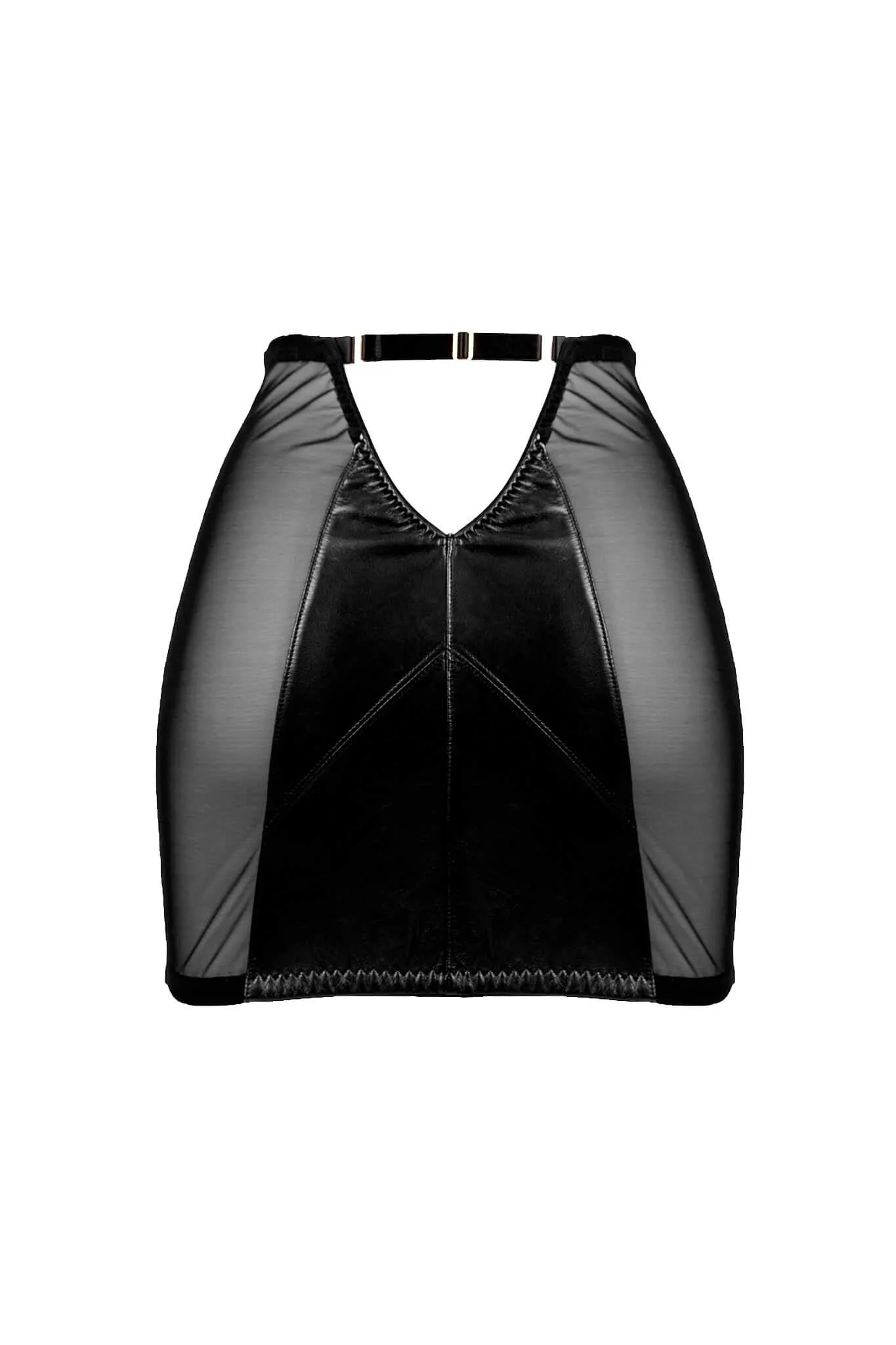 Montana Black Leather Skirt