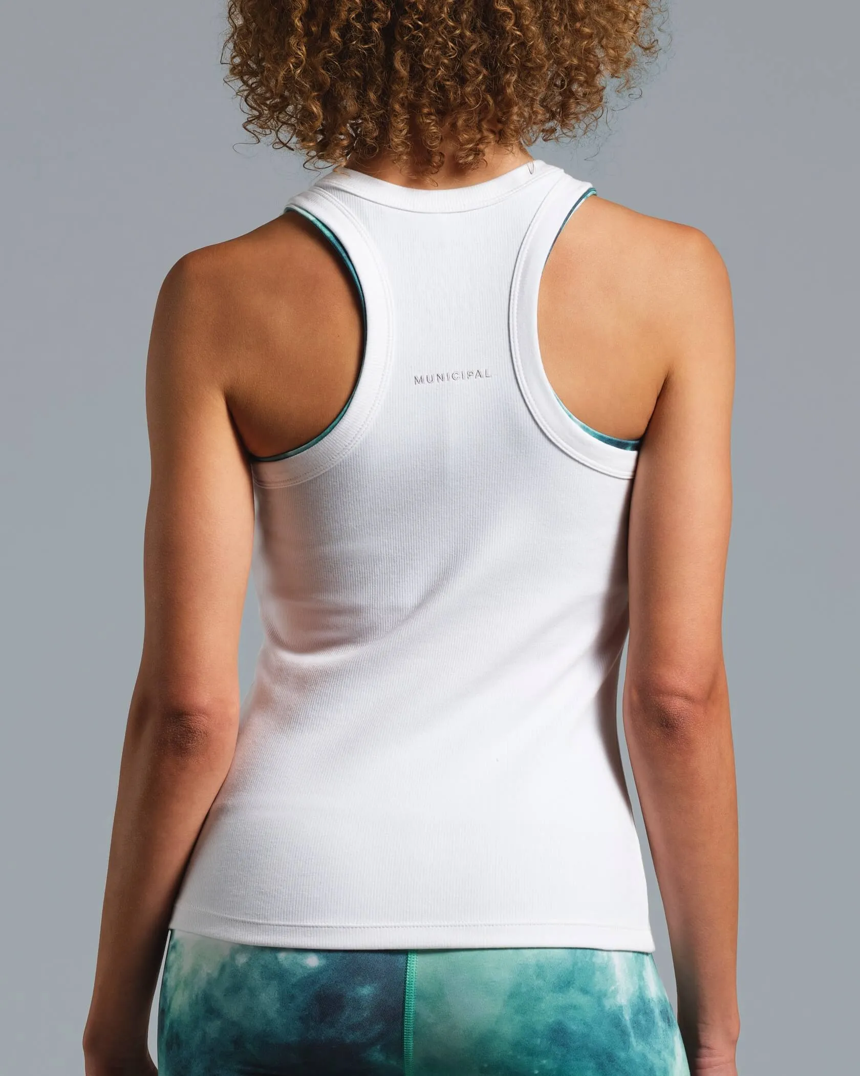Municipal Women's Rib Knit Tank - WHITE