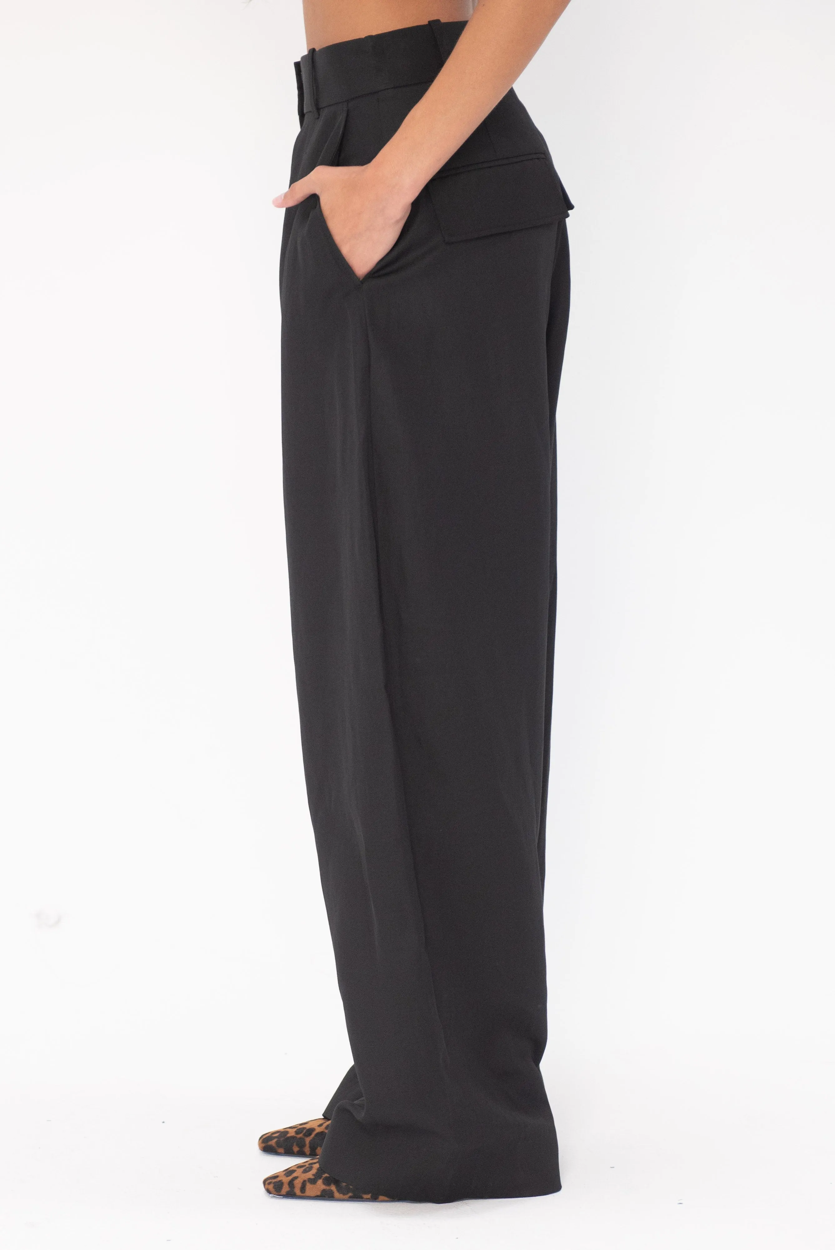 Myers Round Leg Pant, Black