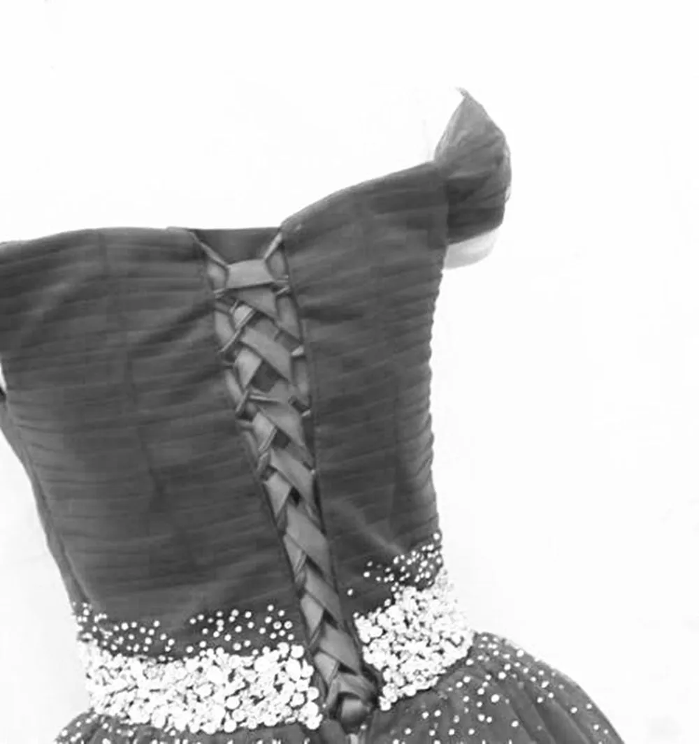 Off Shoulder Black Tulle Long Prom Dresses with Sequins, Off the Shoulder Black Formal Evening Dresses, Black Ball Gown