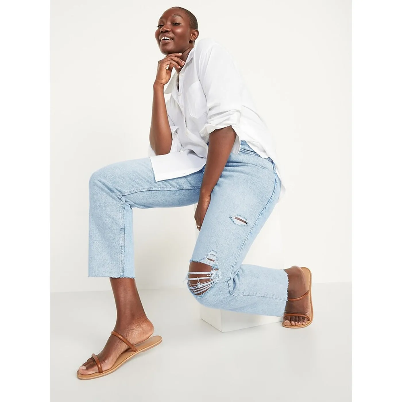 ON Extra High Ripped Jeans