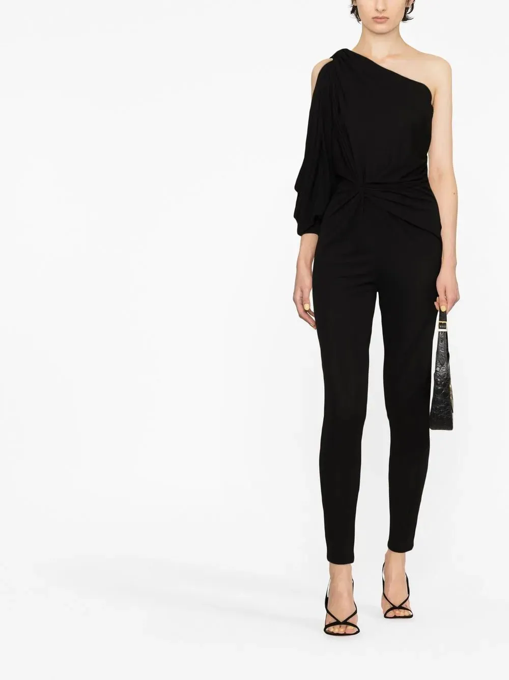 one-shoulder jumpsuit