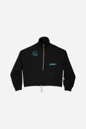 PILLS CROP HALFZIP BLK