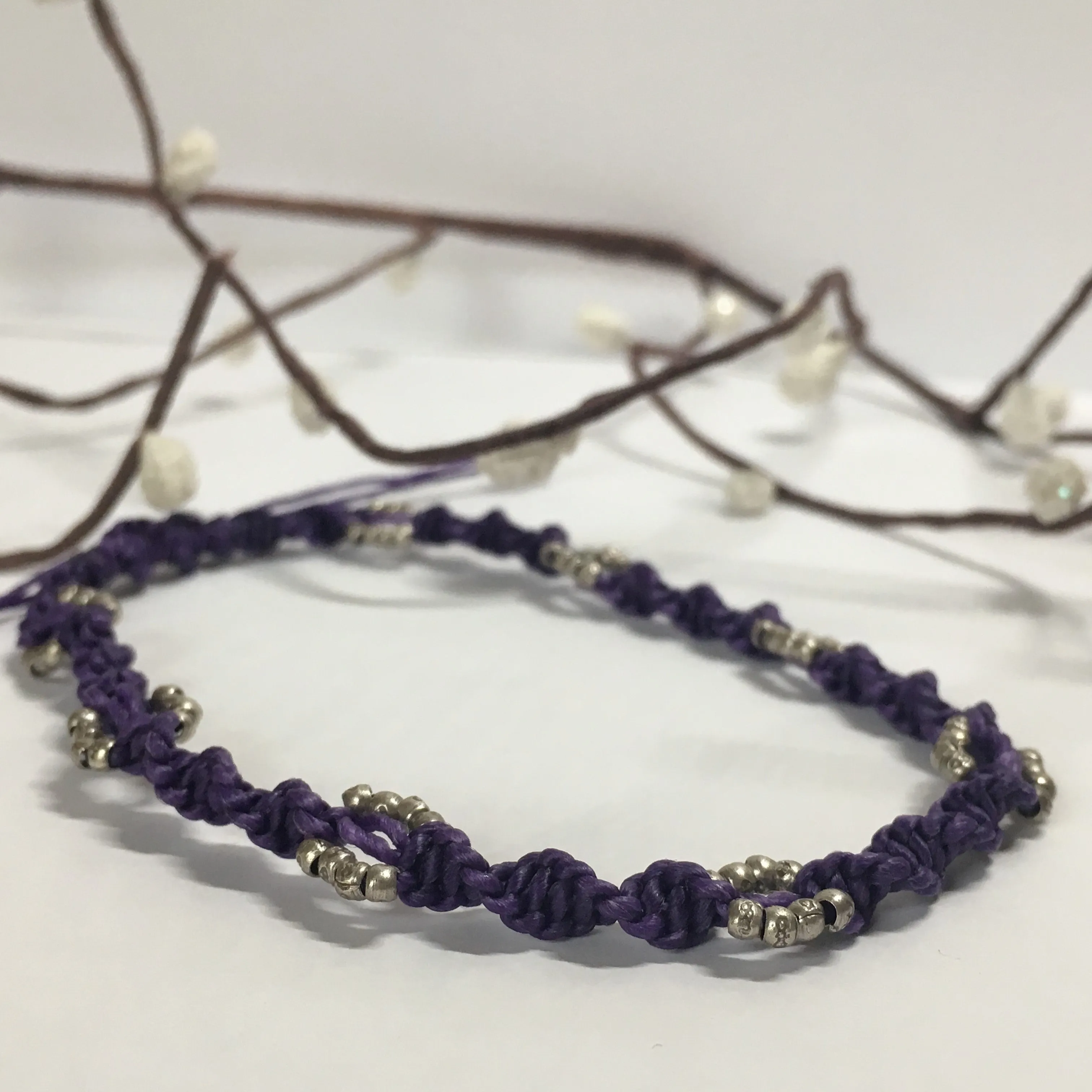 Purple Dayz  Anklet - VANK111