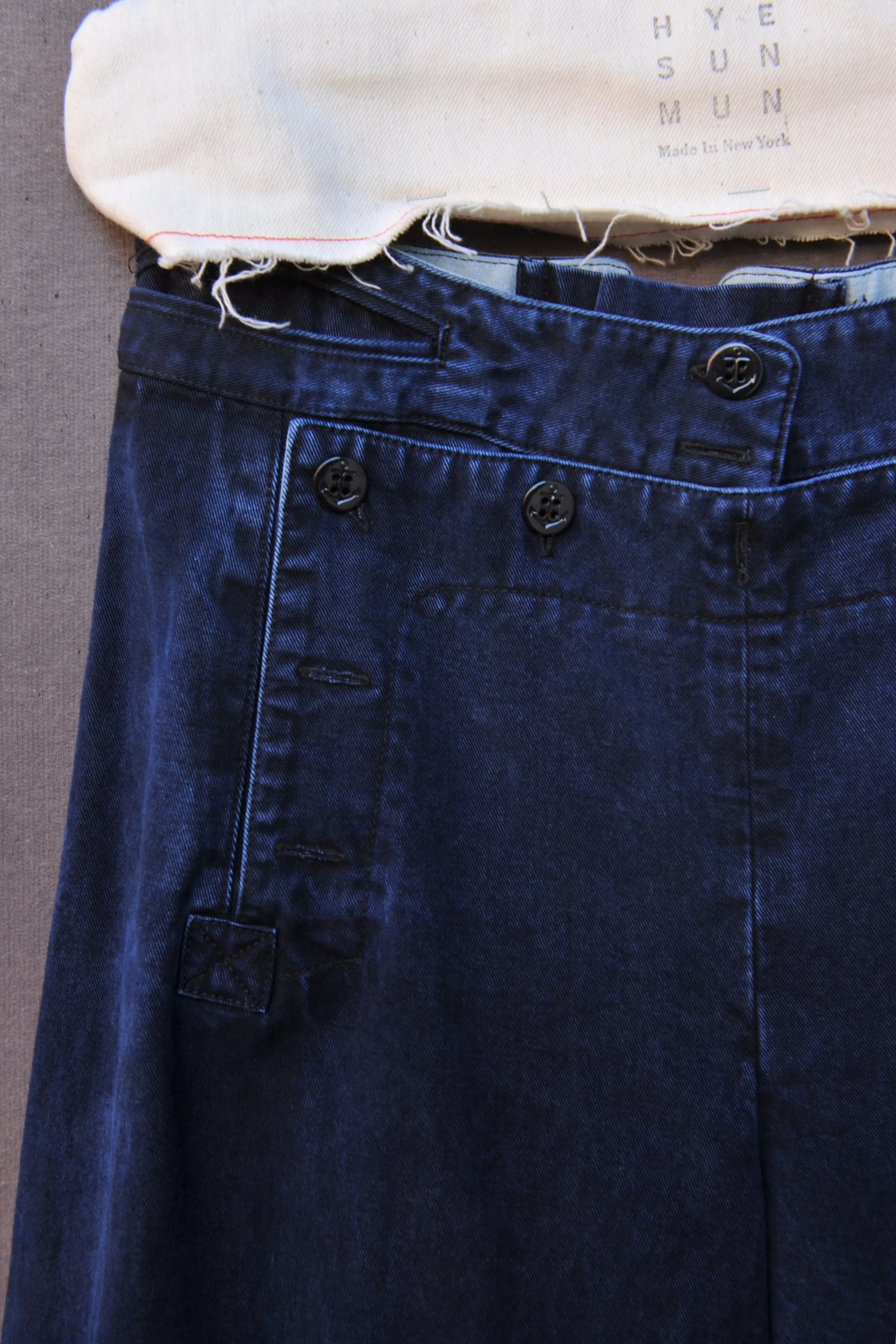 Sailor Pants - Stone Washed indigo -  M, L