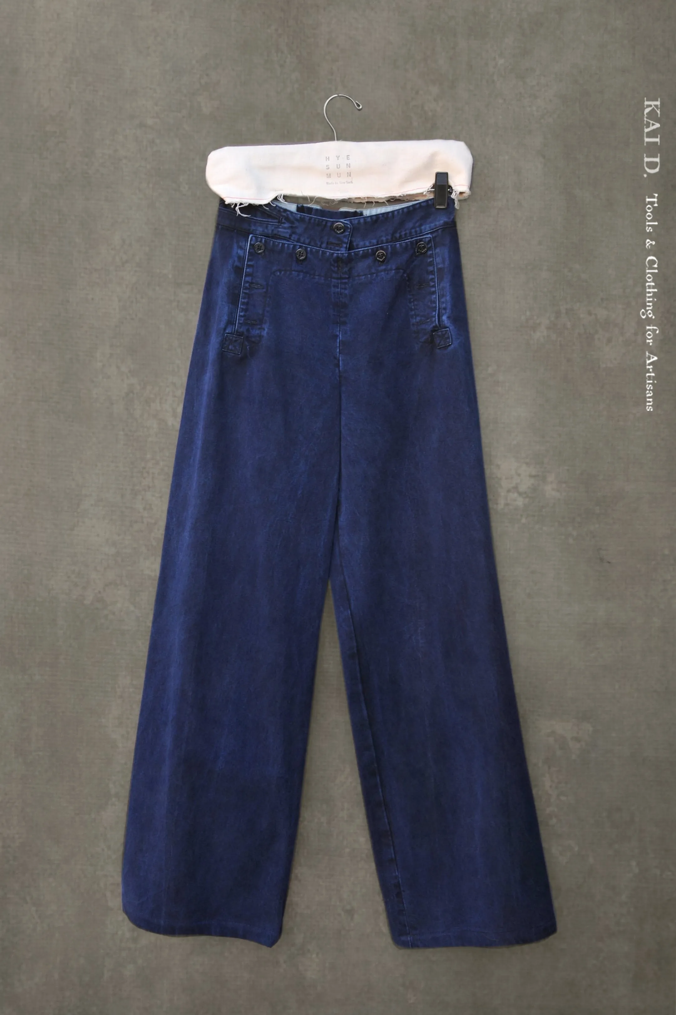 Sailor Pants - Stone Washed indigo -  M, L