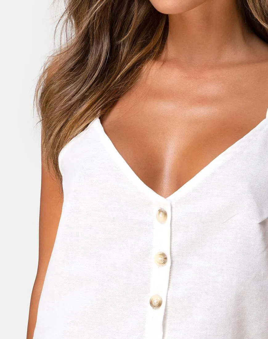 Sanami Cami Top in Ivory